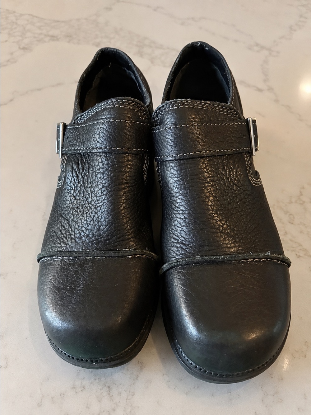 Harley-Davidson Women’s Black Leather Buckle Motorcycle Shoes Size 8